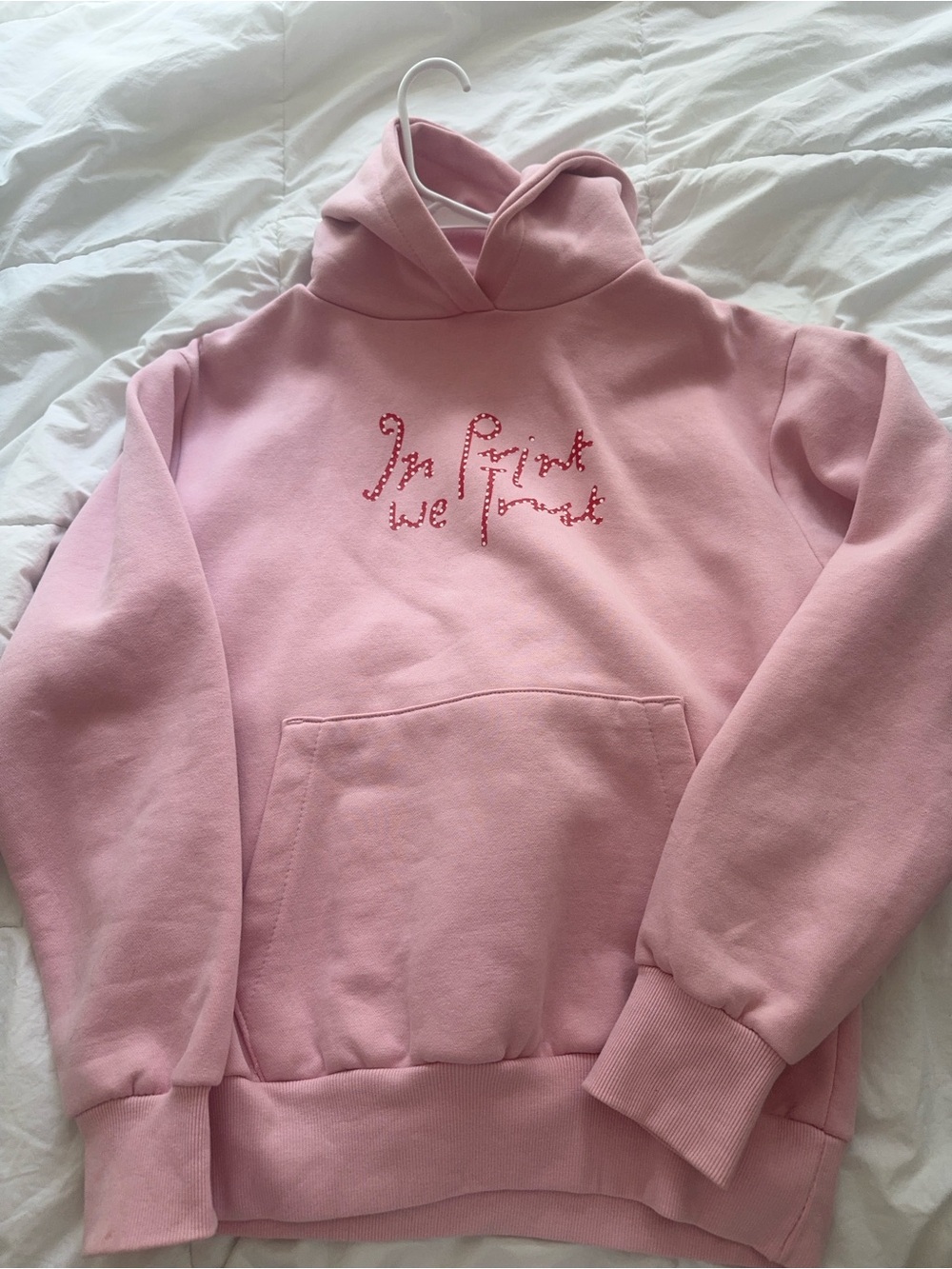 in print we trust hoodie